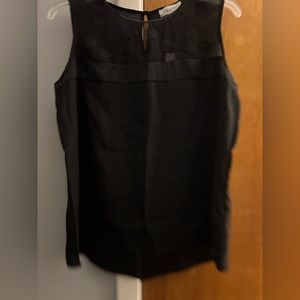 NWT Calvin Klein black shell top - M